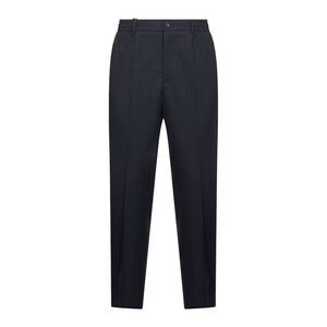 Tagliatore Men Blue Stretch Virgin Wool Blend Garcon Trousers